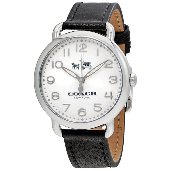 Coach Delancey White Dial Ladies Leather Watch 14502714 - Watches of America