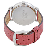 Coach Delancey White Dial Pink Leather Ladies Watch 14502717 - Watches of America #3