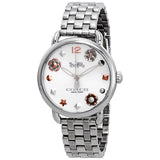 Coach Delancey White Dial Stainless Steel Ladies Watch 14502810 - Watches of America