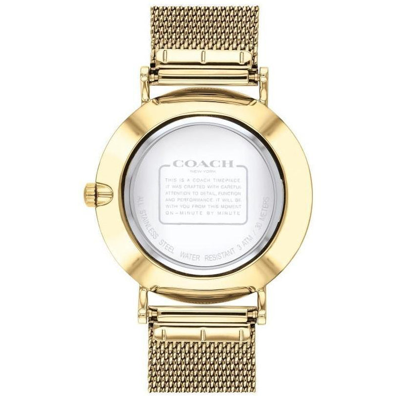 Coach Reloj de cuarzo con esfera plateada para mujer 14503125