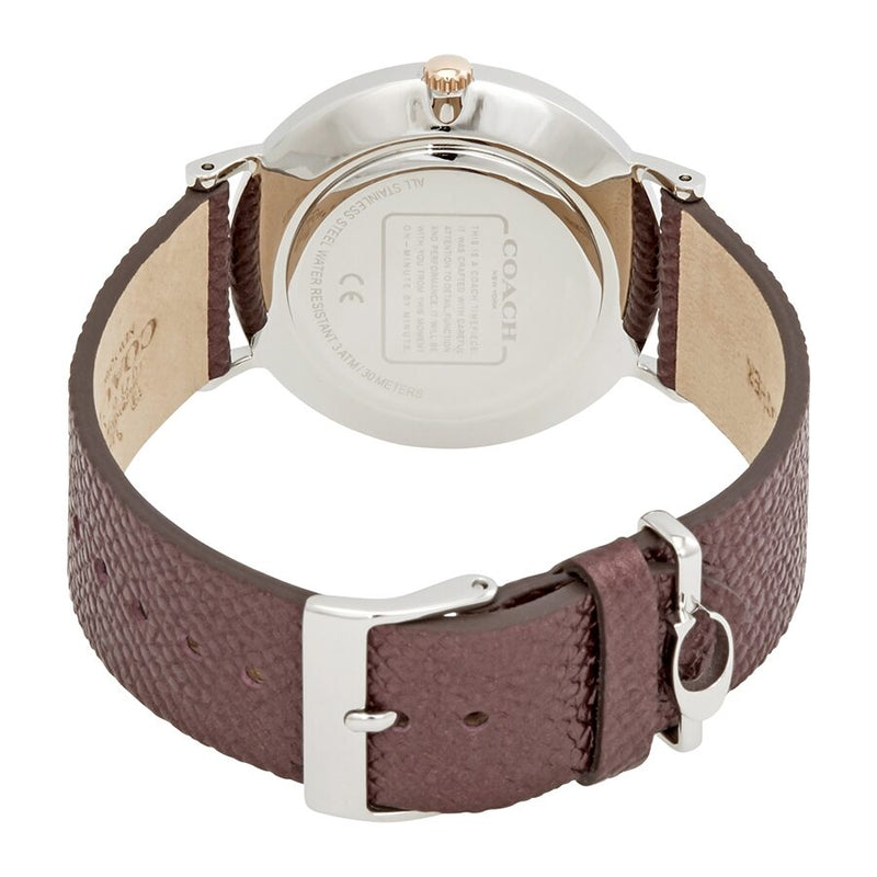 Coach Perry Quartz White Dial Brown Leather Ladies Watch 14503154 - Watches of America #3