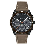 Coach Olive Leather Strap Men's Watch  14602408 - Watches of America