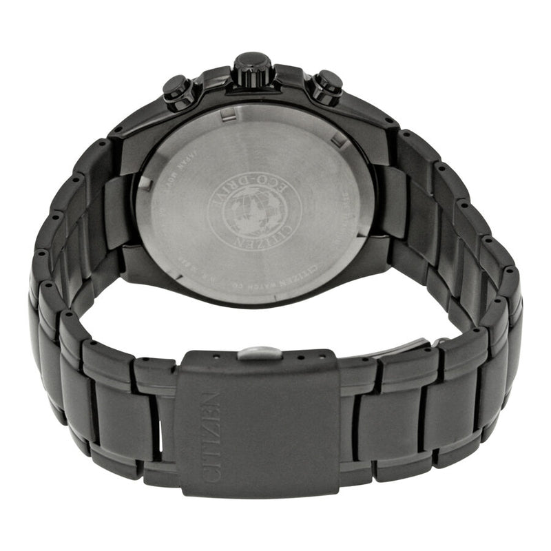 Ctizen Eco Drive Chronograph Black Dial Titanium Men's Watch #CA0265-59E - Watches of America #3