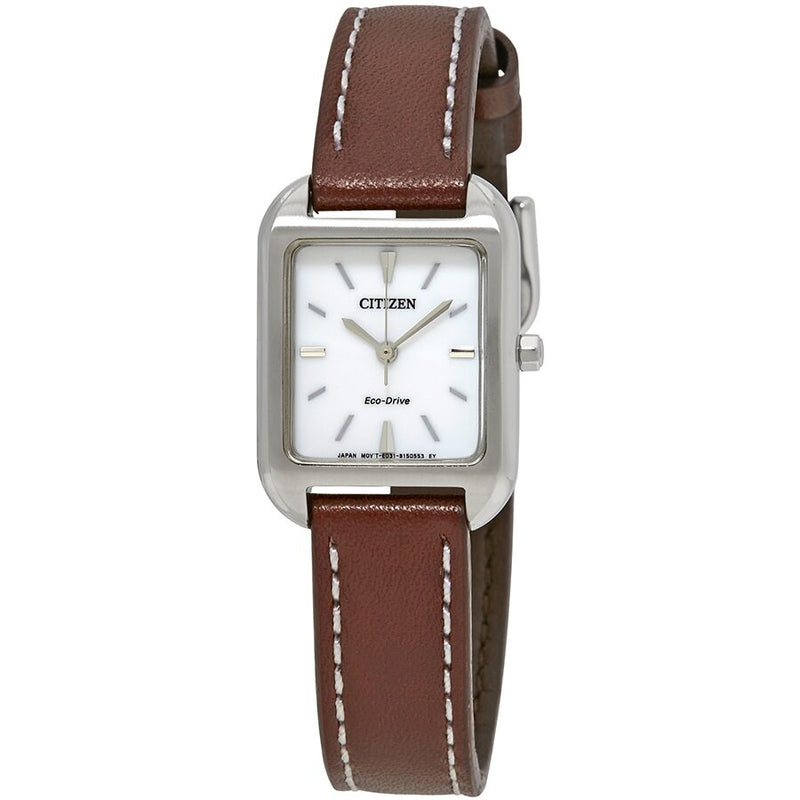 Citizen Silhouette White Dial Ladies Watch #EM0490-08A - Watches of America