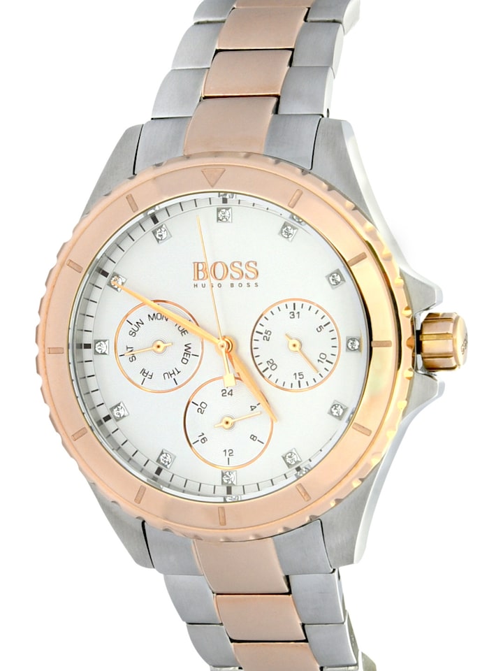 Hugo Boss Classic Silver Two Tone Women's Watch 1502446 - Watches of America #2