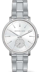 Michael Kors Jaryn Pave Silver Tone Women's Watch  MK3600 - Watches of America