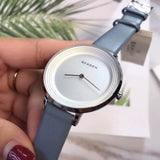 Skagen Ditte White Dial Blue Leather Strap Ladies Watch SKW2335 - Watches of America #4