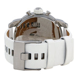 Diesel Bass Ass Chronograph White Dial White Leather Men's Watch #DZ7265 - Watches of America #3
