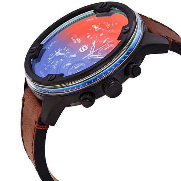 Diesel Boltdown Chronograph Quartz Black Iridescent Dial Men's Watch #DZ7417 - Watches of America #2