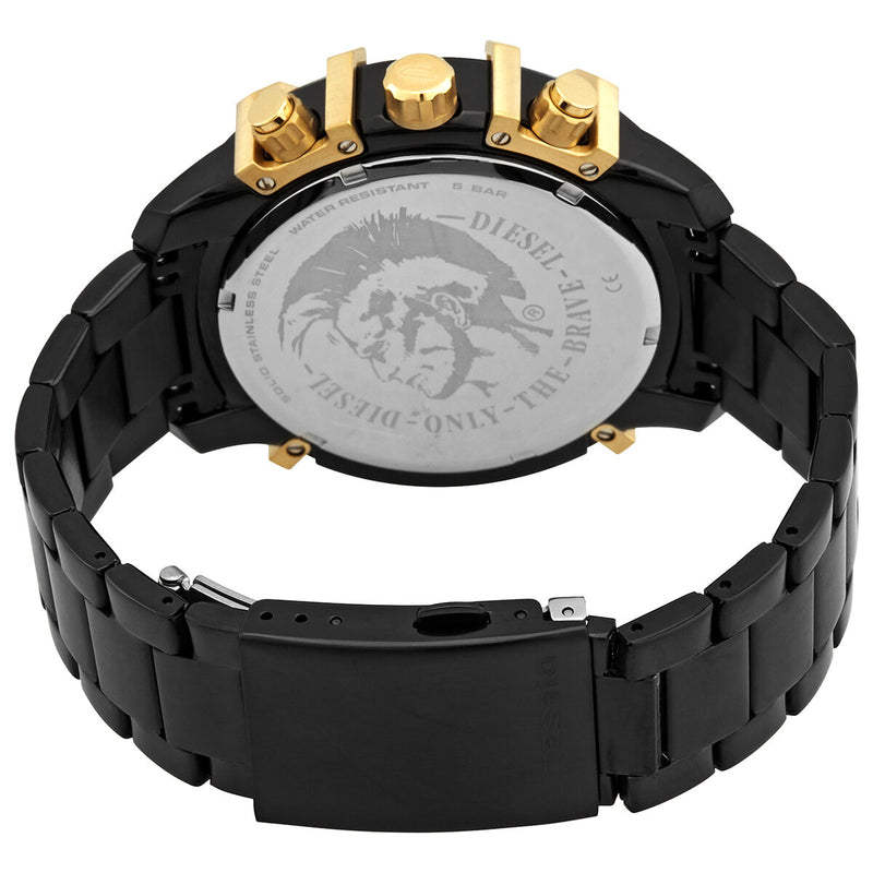 Diesel Griffed Chronograph Quartz Gold Dial Men's Watch #DZ4525 - Watches of America #3