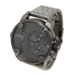 Diesel Little Daddy Dual Time Chronograph Grey Dial Steel Men's Watch #DZ7263 - Watches of America #4