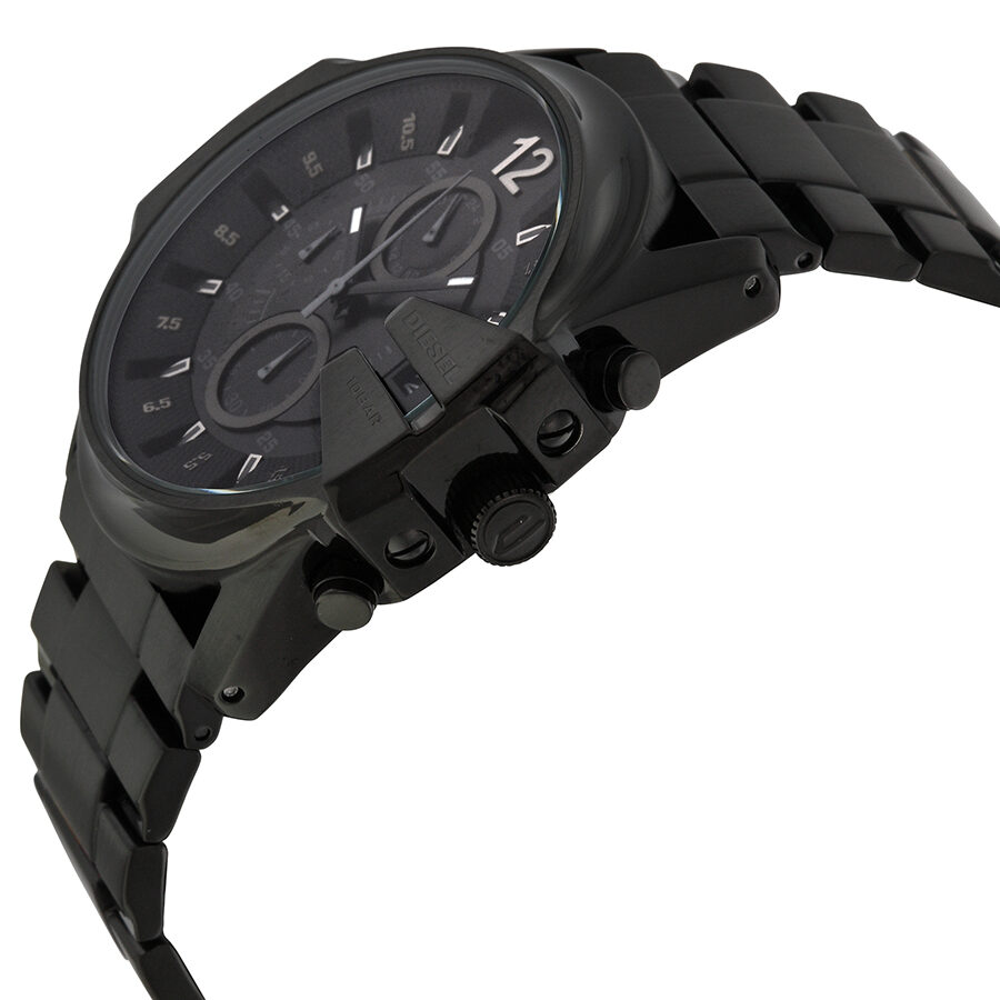 Diesel Master Chief Black Dial Black Men's Watch DZ4180 – Watches
