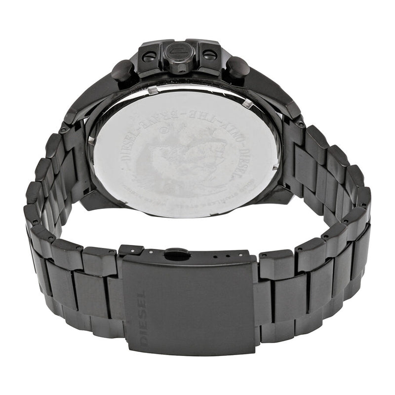 Diesel Mega Chief Black Ion-plated Stainless Steel Men's Watch #DZ4318 - Watches of America #3