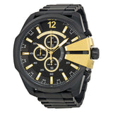 Diesel Mega Chief Chronograph Black Dial Men's Watch #DZ4338 - Watches of America