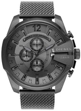 Diesel Mega Chief Chronograph Quartz Grey Dial Men's Watch #DZ4527 - Watches of America