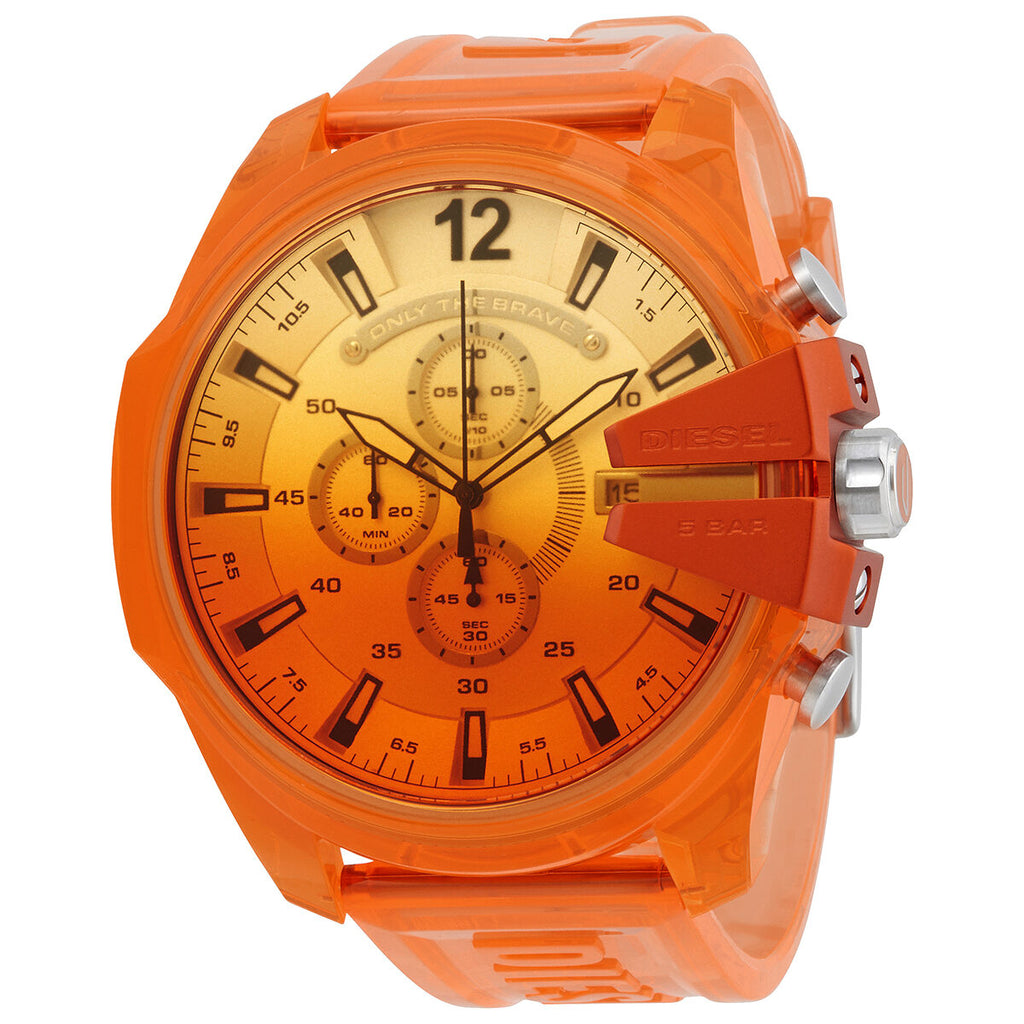 Diesel orange dial watch Clearance