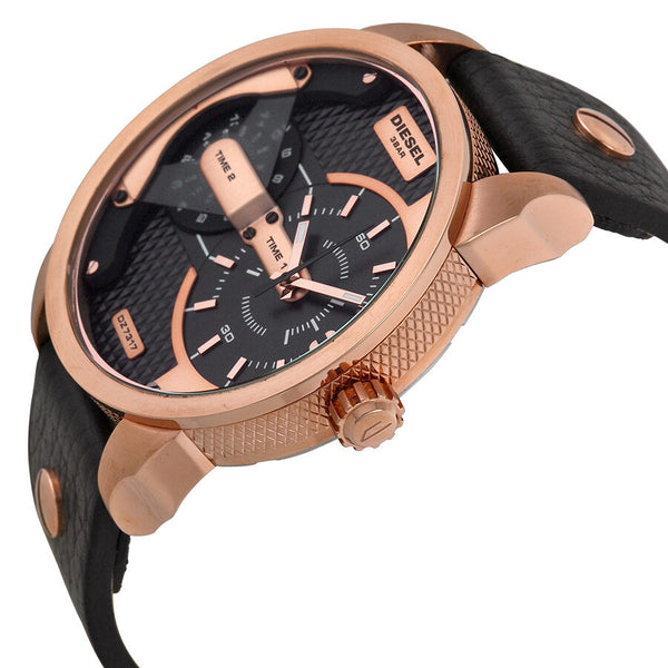 Diesel Mini Daddy Black Dual Time Dial Men's Watch DZ7317 - Watches of America #2