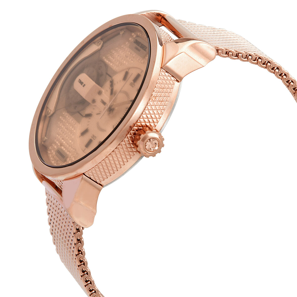 Diesel Mini Daddy Quartz Rose Dual Time Dial Men's Watch Diesel Mini Daddy Quartz Rose Dual Time Dial Men's Watch