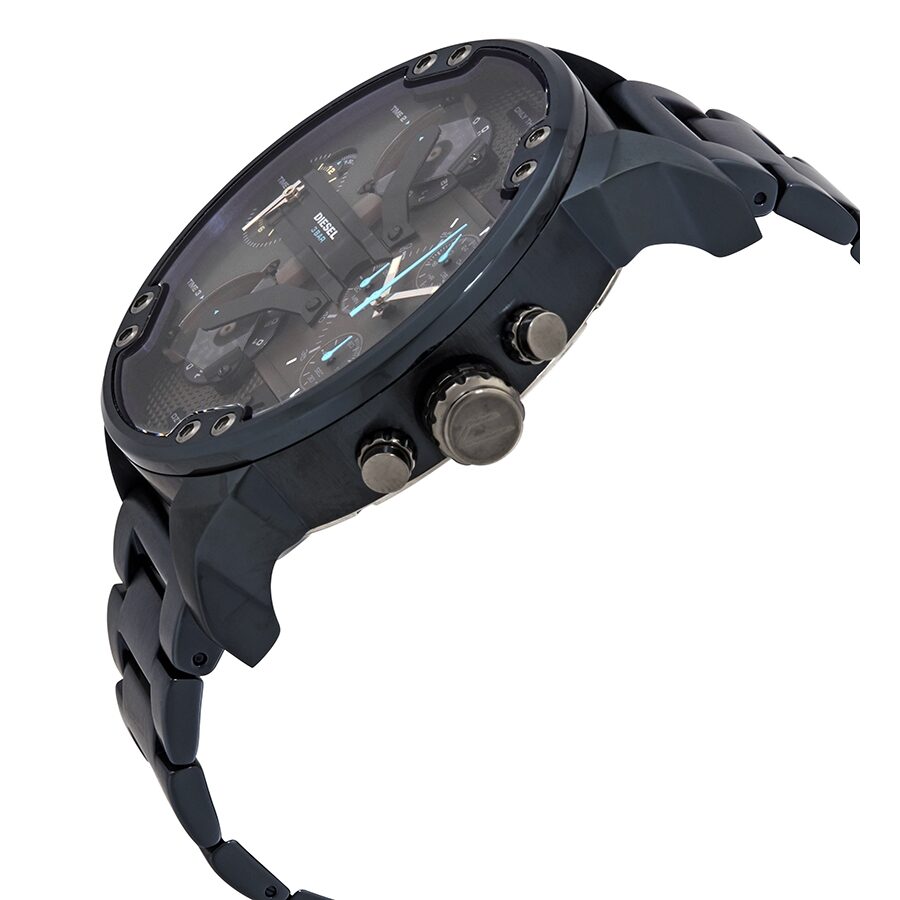 diesel mr. daddy 2.0 chronograph quartz grey dial mens watch dz7414