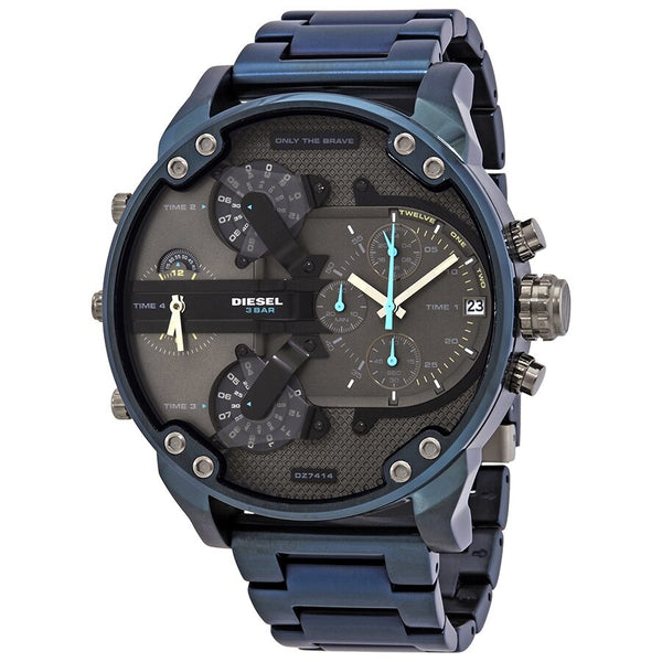 Diesel Mr. Daddy 2.0 Chronograph Quartz Grey Dial Men's Watch #DZ7414 - Watches of America