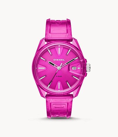 Diesel MS9 Quartz Pink Dial Ladies Watch #DZ1929 - Watches of America