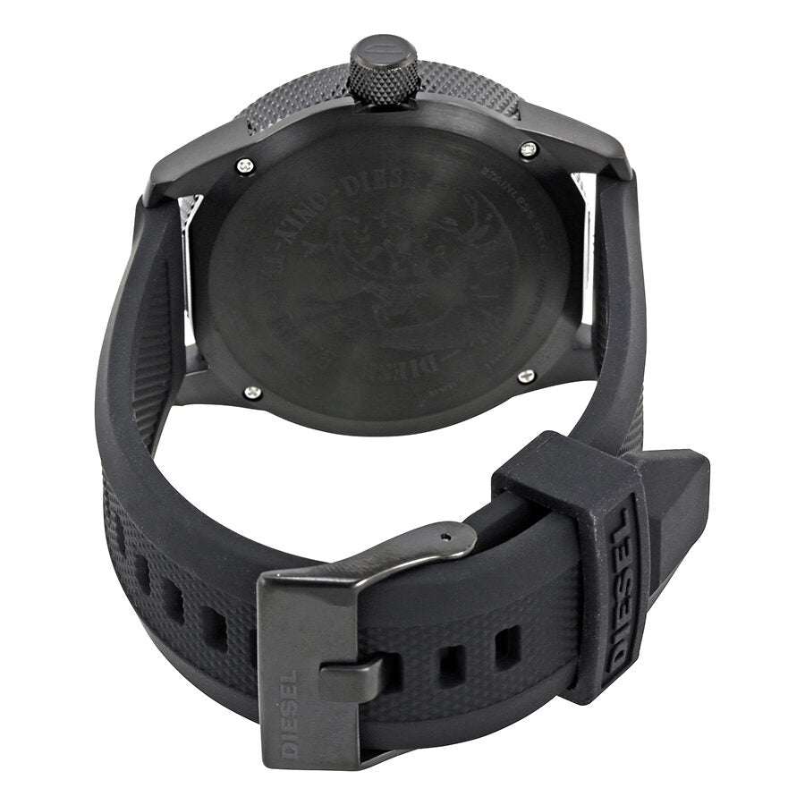 Diesel Men's Chronograph Iridescent Crystal Mega Chief Black Ion-Plated  Stainless Steel Bracelet Watch 59x51mm DZ4318 | Smart Closet