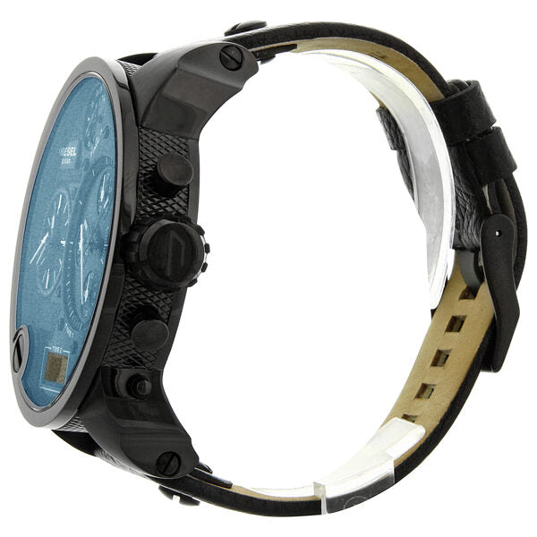 Diesel SBA Chronograph Blue/Black Dial Analog Digital Men's Watch #DZ7127 - Watches of America #3