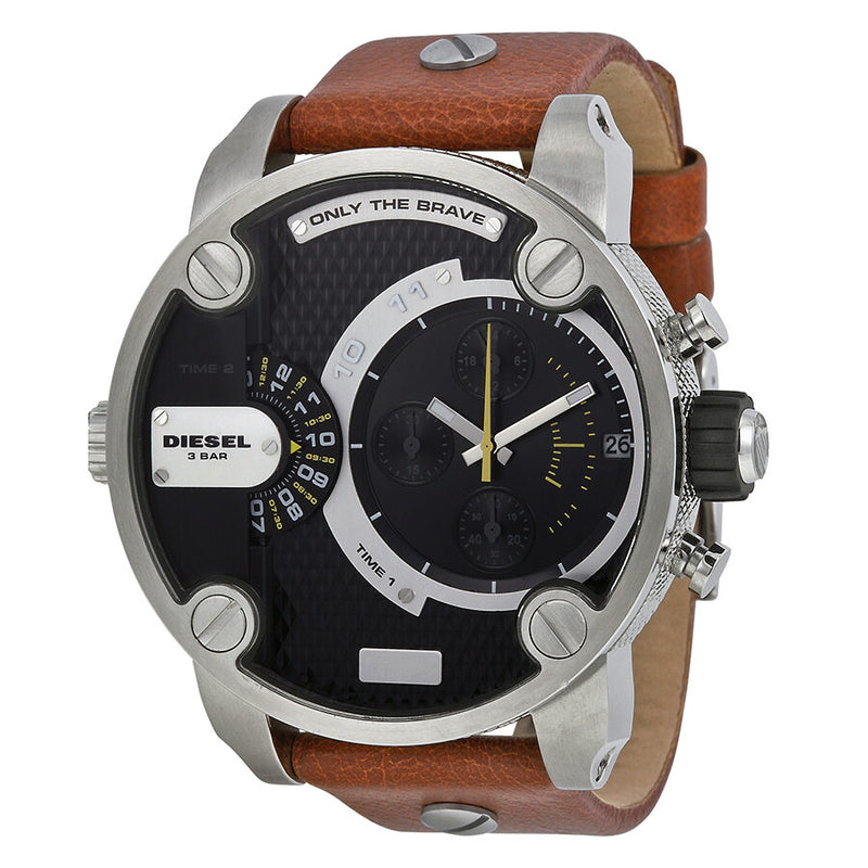 Diesel SBA Dual Time Chronograph Stainless Steel Men's Watch #DZ7264 - Watches of America