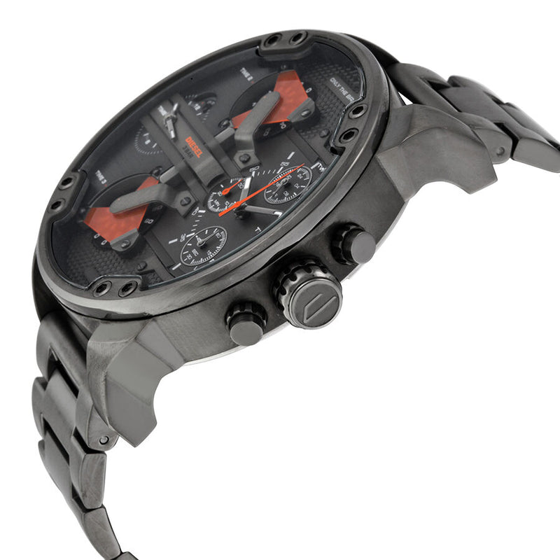Diesel The Daddies Chronograph Four Time Zone Dial Men's Watch 