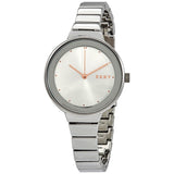 DKNY Astoria Quartz Silver Dial Stainless Steel Ladies Watch #NY2694 - Watches of America