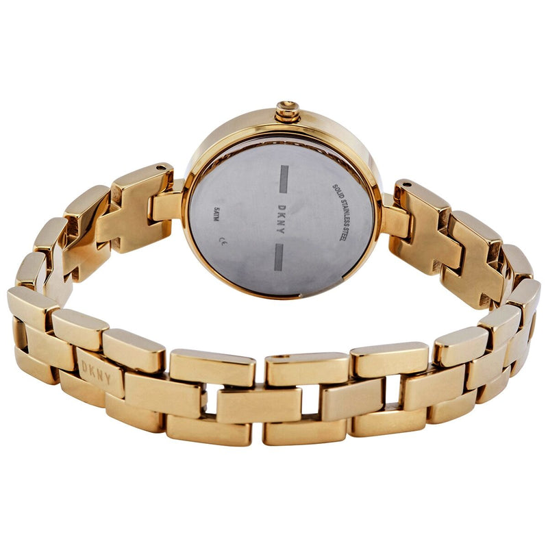DKNY City Link Quartz Crystal Gold Dial Ladies Watch #NY2825 - Watches of America #3