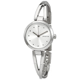 DKNY Crosswalk Quartz Silver Dial Stainless Steel Ladies Watch #NY2789 - Watches of America