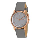 DKNY Soho Gray Pearlized Dial Gray Leather Ladies Watch #NY2341 - Watches of America