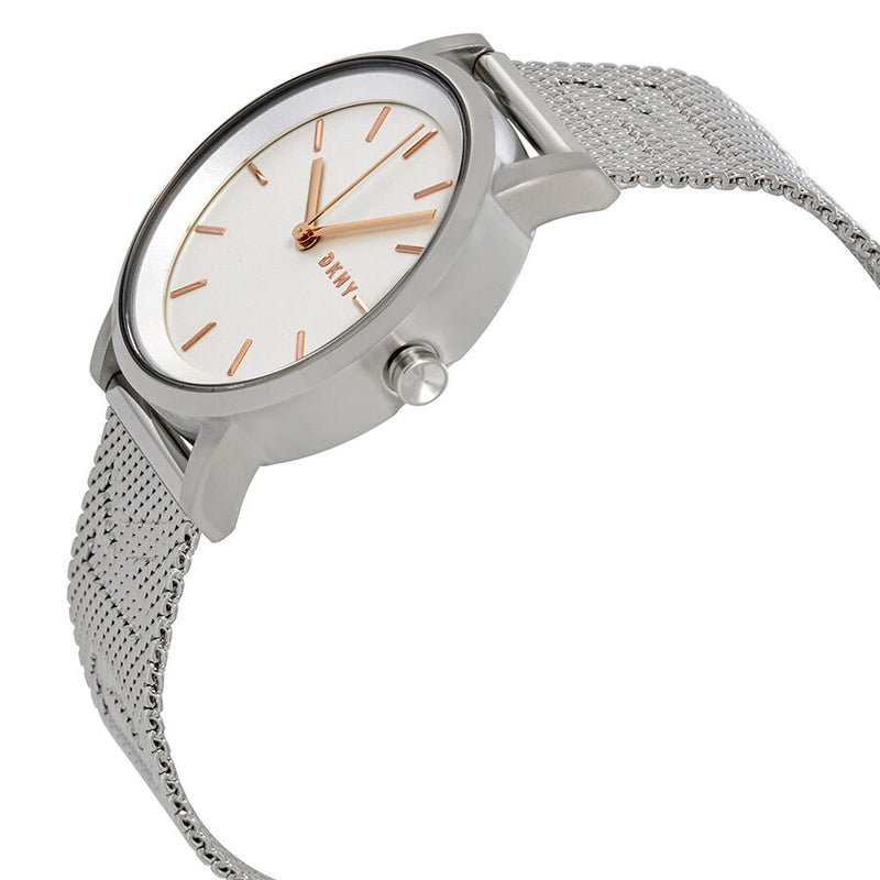 DKNY Soho Silver Dial Steel Mesh Ladies Watch #NY2620 - Watches of America #2