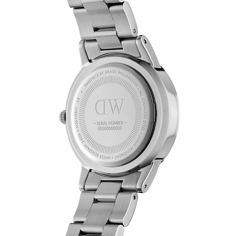 Daniel Wellington Men's Watch Black Iconic Link 36mm Silver#DW00100204 - Watches of America #4