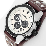 Fossil Coachman Chronograph White Dial Men's Watch CH2890 - Watches of America #2