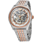 Emporio Armani Automatic Skeleton Dial Two-tone Men's Watch AR60002 - Watches of America