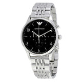 Emporio Armani Beta Chronograph Black Dial Men's Watch #AR1863 - Watches of America