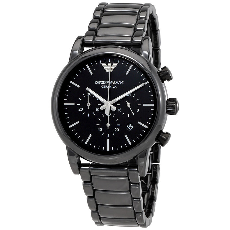 Emporio Armani Chronograph Black Dial Men's Watch AR1507 - Watches of America