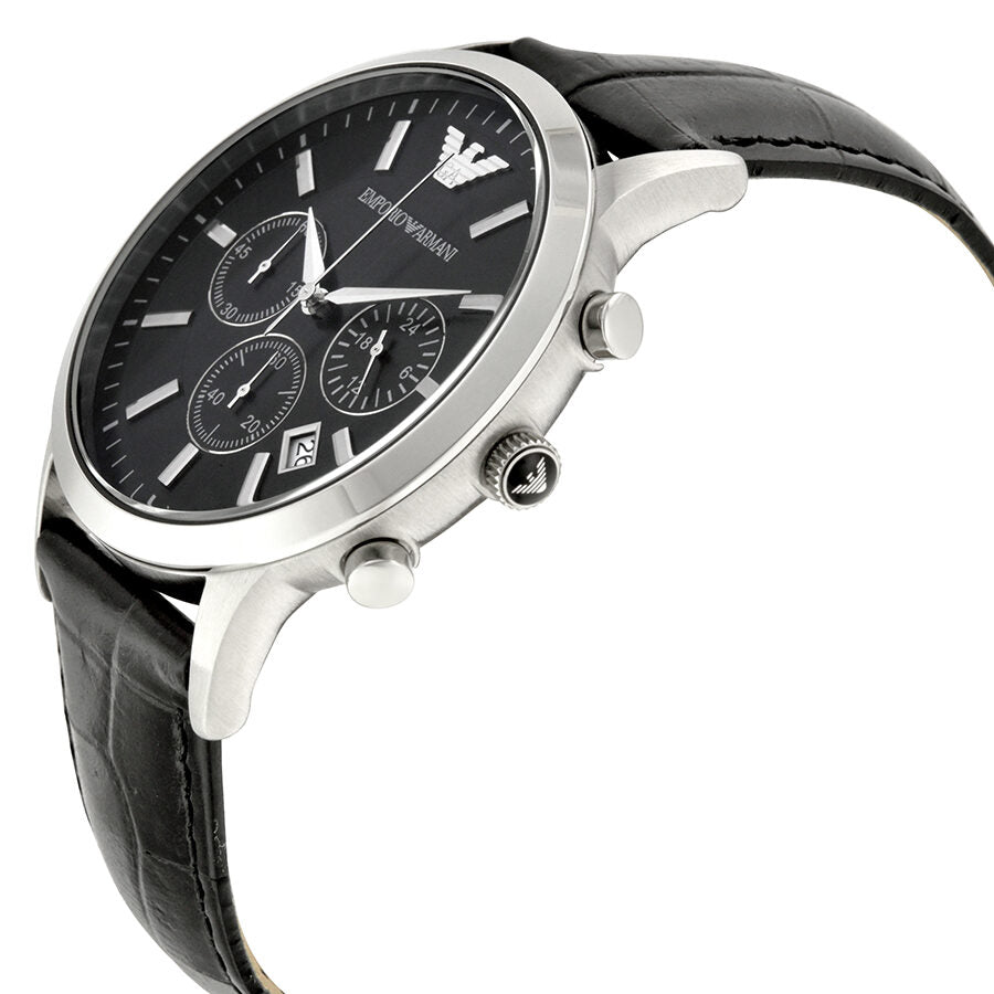Emporio Armani Chronograph Black Dial Men\'s Watch AR2447 – Watches of  America