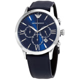 Emporio Armani Chronograph Quartz Blue Dial Men's Watch #AR11226 - Watches of America