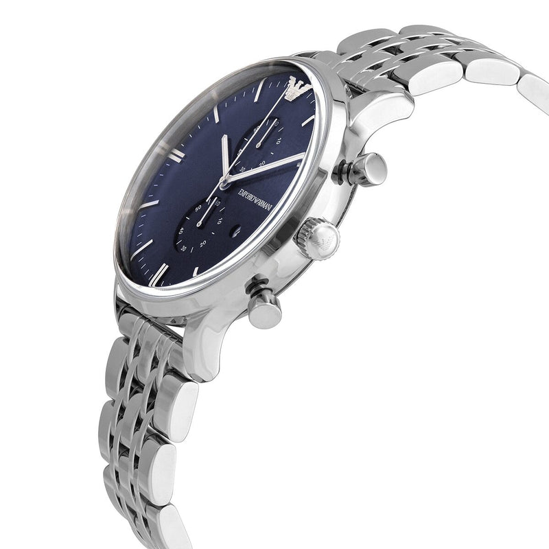 Emporio Armani Chronograph Quartz Dark Blue Dial Men's Watch #AR1648 - Watches of America #2