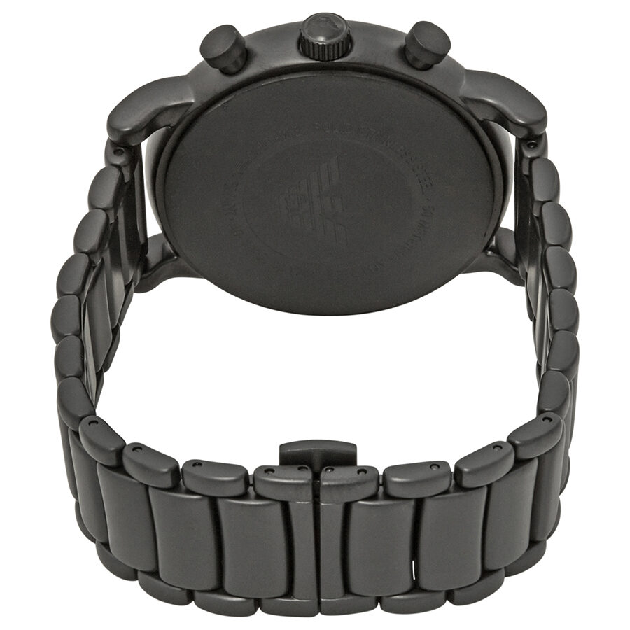 Emporio Armani Classic Black Dial Brushed Black Men's Watch AR1895