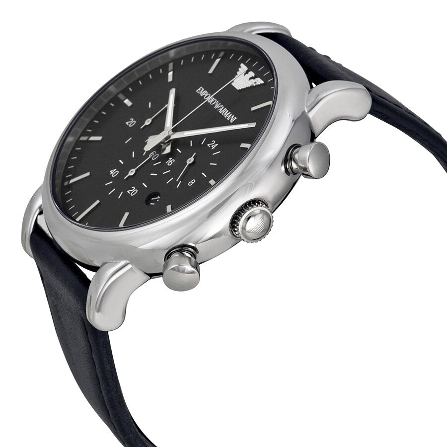 Black Chronograph AR1828 Emporio – Armani Watches Classic Men\'s America Dial of Watch