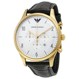 Emporio Armani Classic Chronograph White Dial Men's Watch #AR1892 - Watches of America
