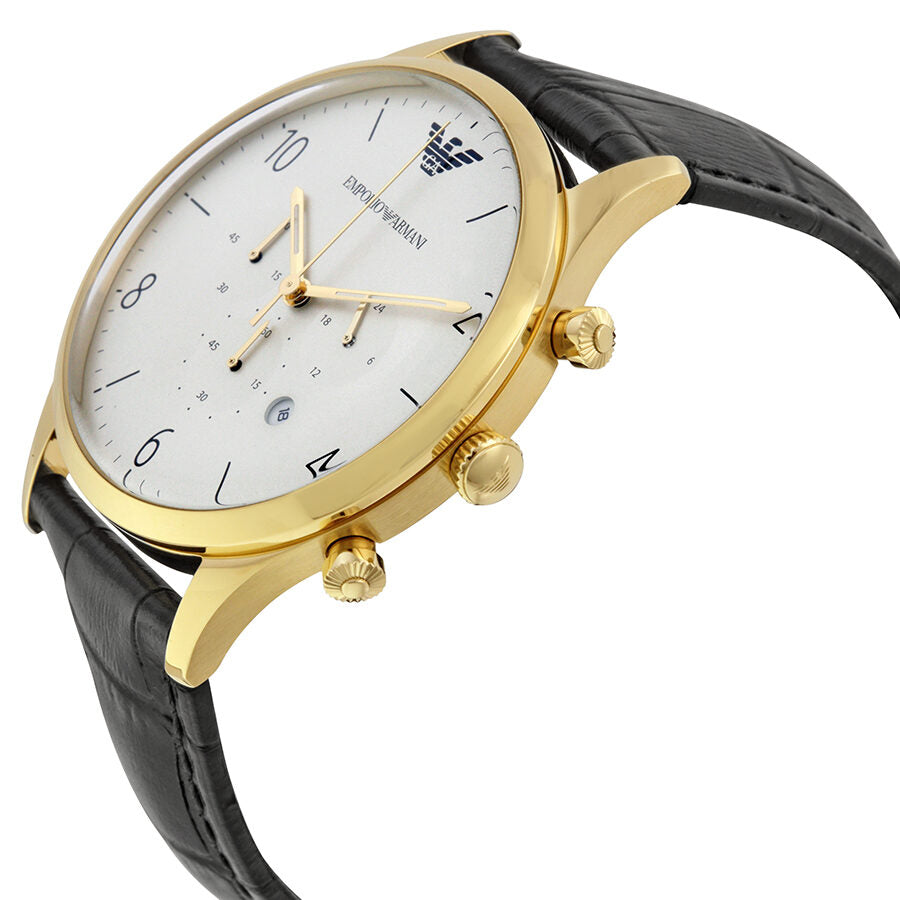 White and gold armani watch sales