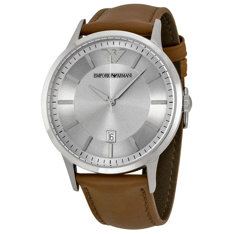 Emporio Armani Classic Silver Dial Men's Watch AR2463 - Watches of America