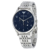 Emporio Armani Dress Chronograph Blue Dial Men's Watch #AR1942 - Watches of America