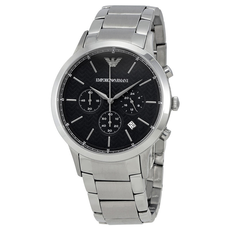 Emporio Armani Dress Chronograph Navy Blue Dial Men's Watch #AR2486 - Watches of America