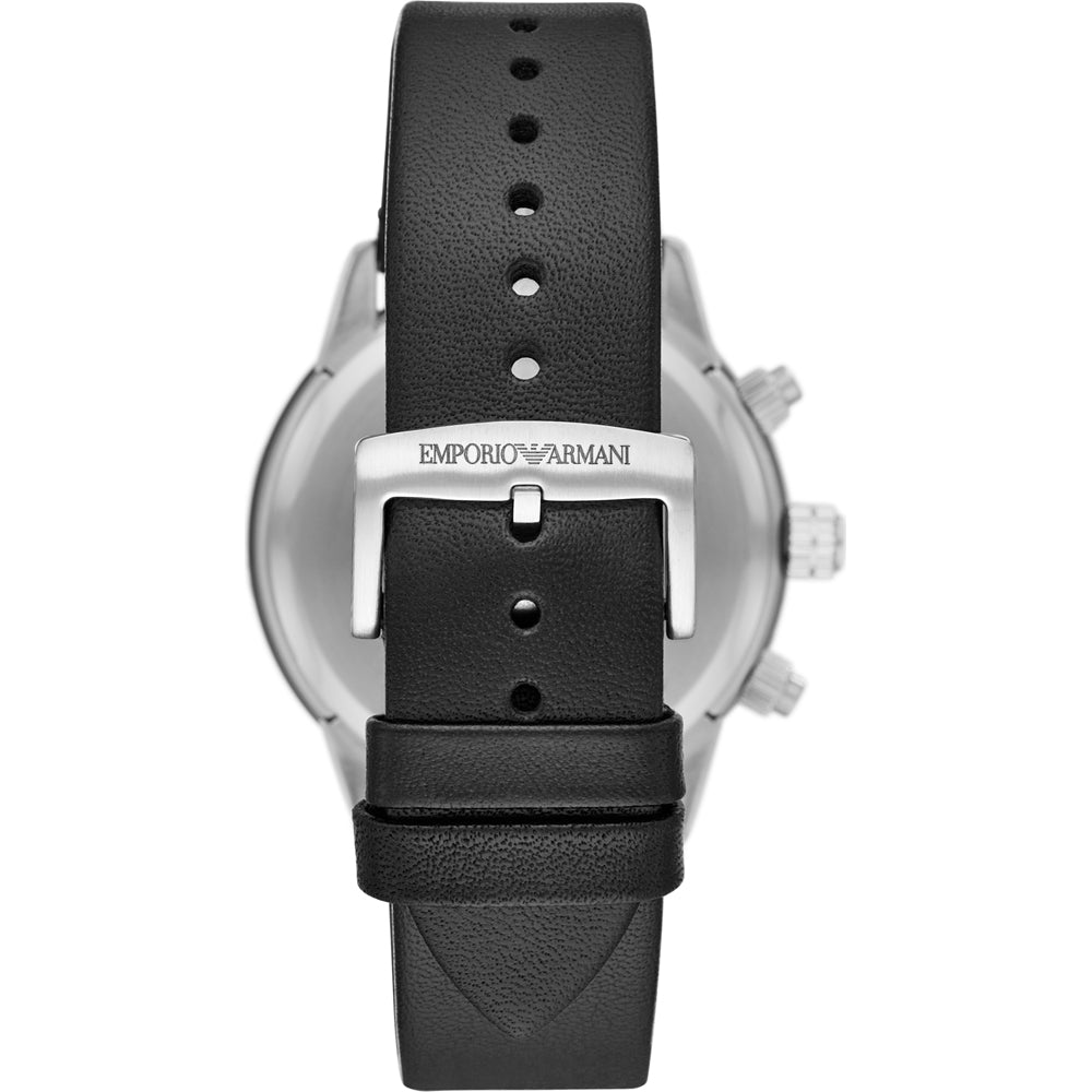 時計 EMPORIO ARMANI-AR11243 Near Mint/Box】Emporio Armani AR11243 Black Leather/Steel